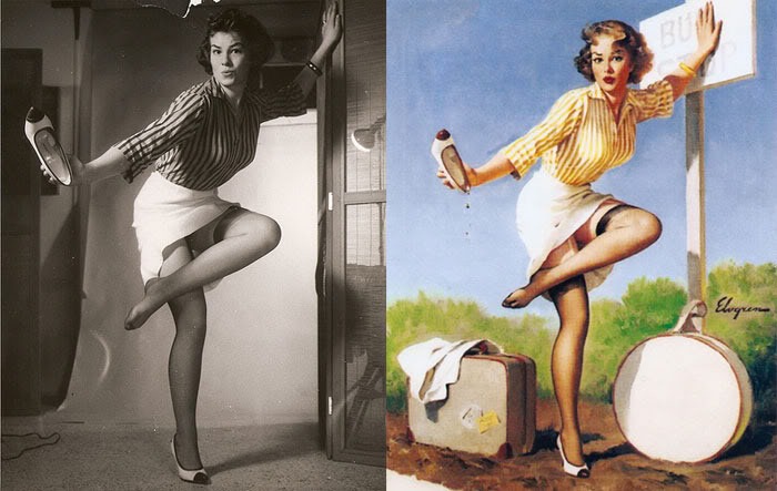Gil Elvgren’s Pin-Up Girls And Their Photo Reference | Amusing Planet